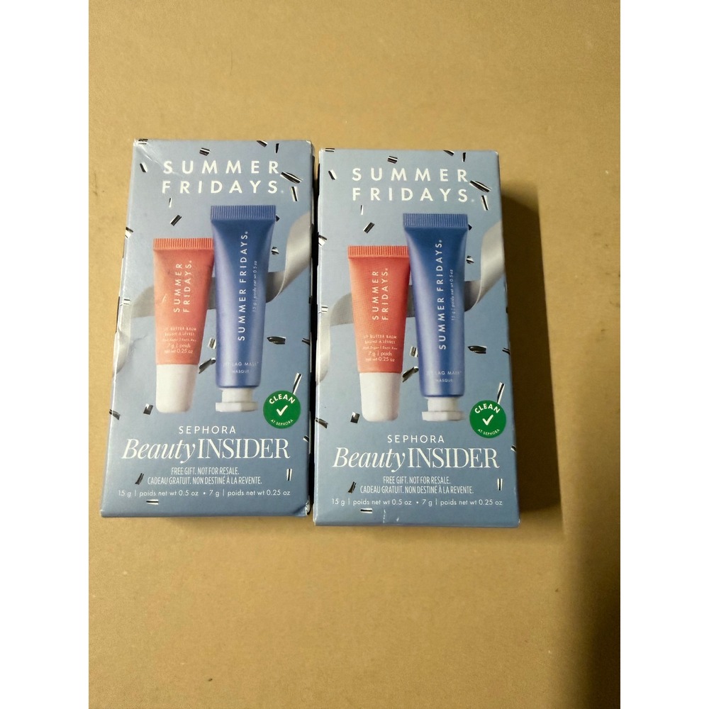Summer Fridays Sephora Beauty Insider Jet Lag Mask & Lip Butter Balm Set 2 Pack